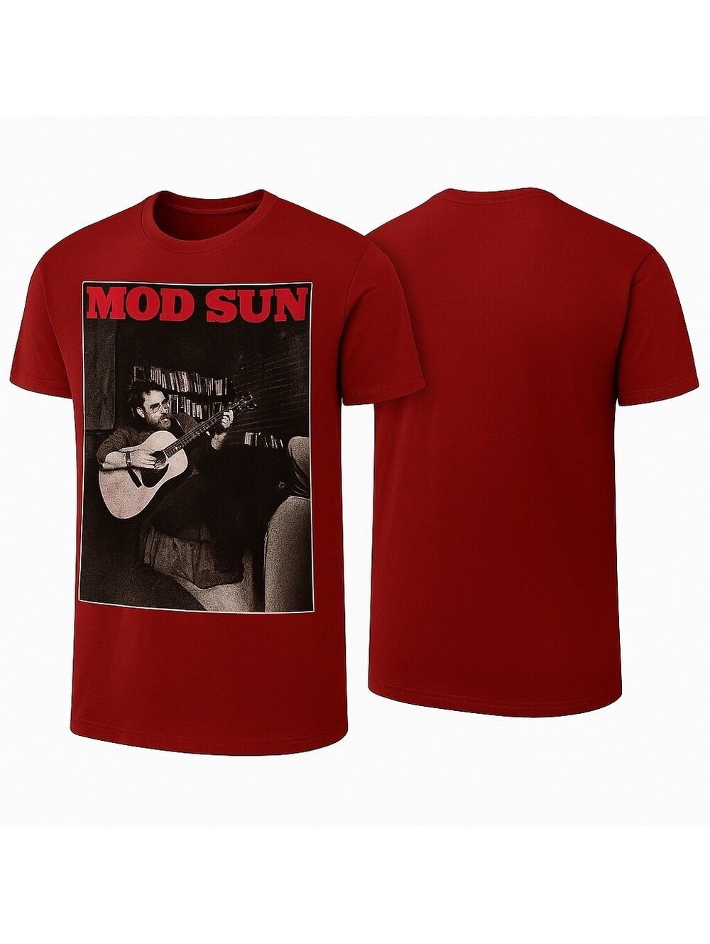 Mod Sun T-Shirt Maroon Size Small Gildan Heavy Cotton Graphic Music Artist Tee